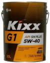 Купить Моторное масло Kixx G1 SN Plus 5W-40 20л  в Минске.